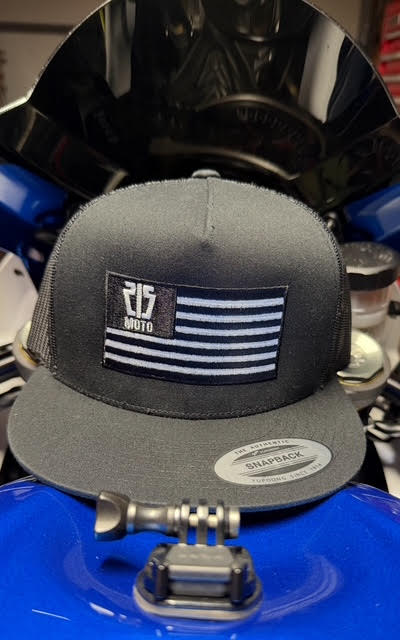 Embroidered Flag Logo snapback Trucker Hat
